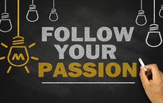An image encouraging people to follow their passion, do what they love and be in turn motivated by love.
