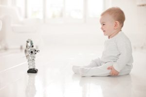Image of a baby suggesting the need to allow ourselves letting go and rediscover our true self.