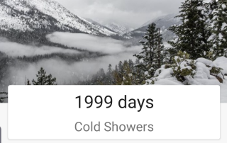 30 days of cold showers